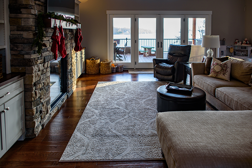 greenville lake house interior living room 1
