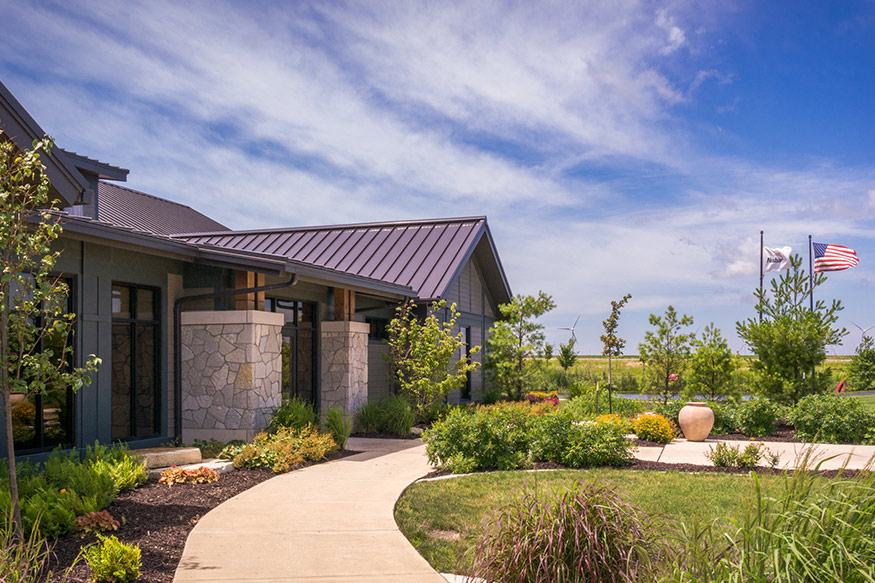 nussbaum front entrance side view