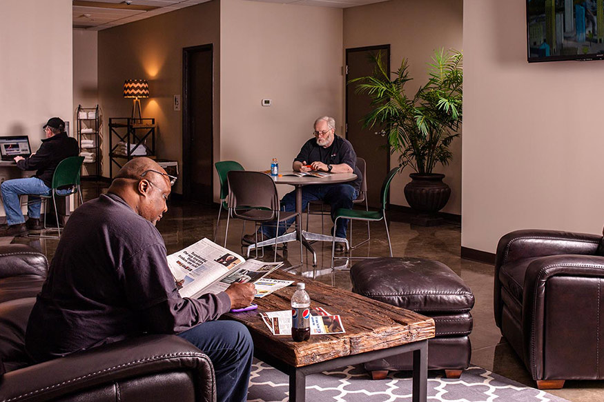 nussbaum truck waiting room